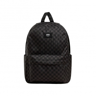 Old Skool Grom Checkerboard Backpack Black Charcoal