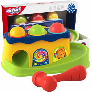 Kolorowa Przebijanka Wbijanka z Młoteczkiem Montessori