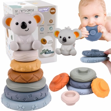 Zestaw Edukacyjna Piramidka Koala 2w1 Gryzak