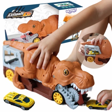 Dinozaur Wyrzutnia Samochodów + Auto 1szt.