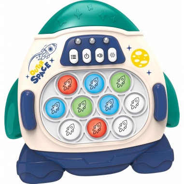 Gra POP IT Elektroniczna Antystresowa Zręcznościowa Rakieta blue