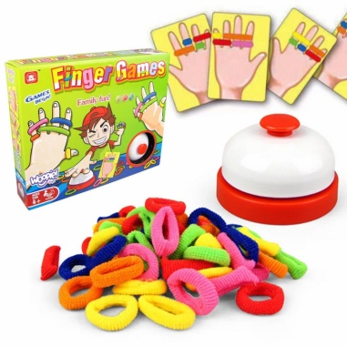 Gra Zręcznościowa FINGER GAMES Kolorowe Gumki 4+