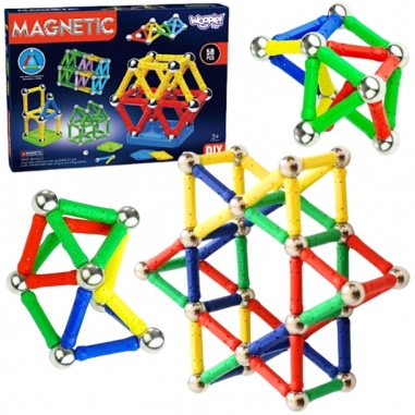 Magnetyczne Konstrukcyjne 3D 58 el.