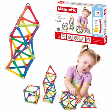 Magnetyczne Konstrukcyjne Układanka Kreatywna 70 el.