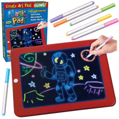 Magiczny Tablet Graficzny do Rysowania Neonowe Kolory