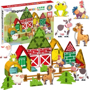 Magnetyczne Konstrukcyjne 7,5 cm Farma 30 el.