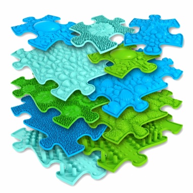 Mata Sensoryczna Ortopedyczna Puzzle 11 el. - Kolor /