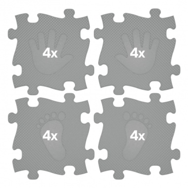 Mata Sensoryczna Ortopedyczna Puzzle Ręce i Nogi 16 el. - Kolor