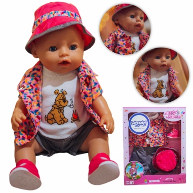 Kolorowe Ubranko dla Piesek Kurteczka Czapeczka 43-46 cm
