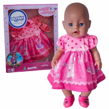 Ubranko dla Różowa Sukienka Króliczek 43-46 cm