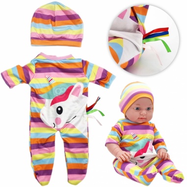 Ubranko dla Zestaw Pajacyk Body Jednorożec Czapeczka 43-46 cm