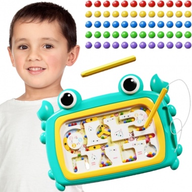Tablica Magnetyczna Montessori Labirynt Krab Turkusowa