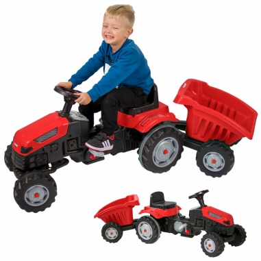 Traktor na Pedały Farmer GoTrac MAXI z Przyczepą Ciche Koła