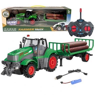 Traktor z Przyczepą na Pilota Sterowany RC - Skala 1:24