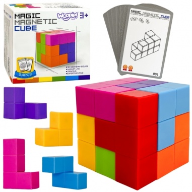Układanka Kostka Tetris Z Zestawem Kart