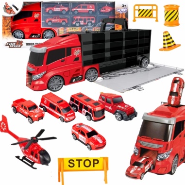 Zestaw Ciężarówka Transporter 3w1 11 el.