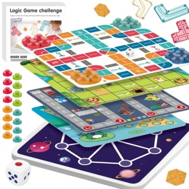 Zestaw Gier Planszowych Logicznych 10w1