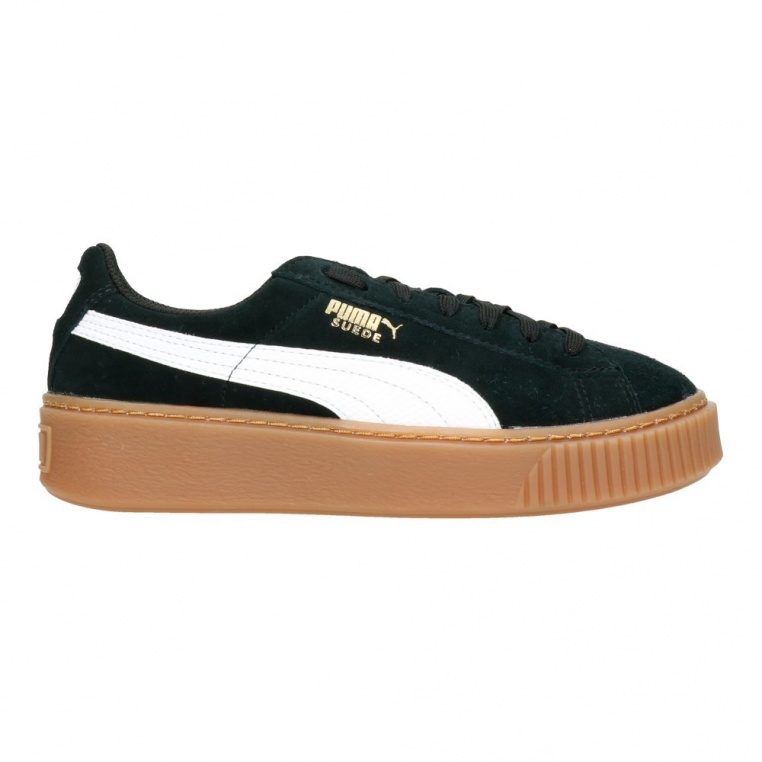 buty suede platform snk jr black puma buty suede platform snk jr black puma