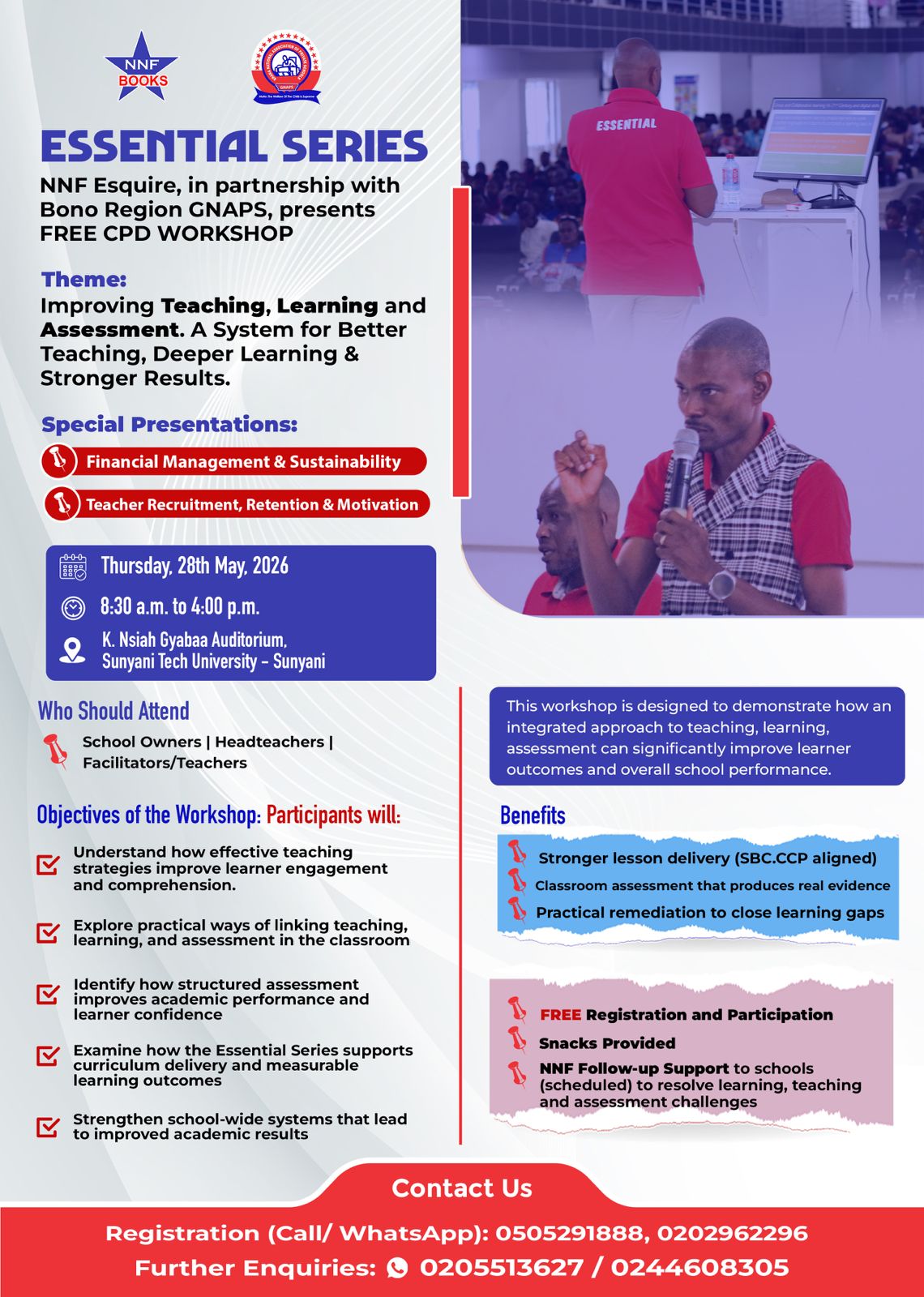 NNF ESSENTIAL FREE CONTINOUS PROFESSIONAL DEVELOPMENT (CPD) WORKSHOP - BONO