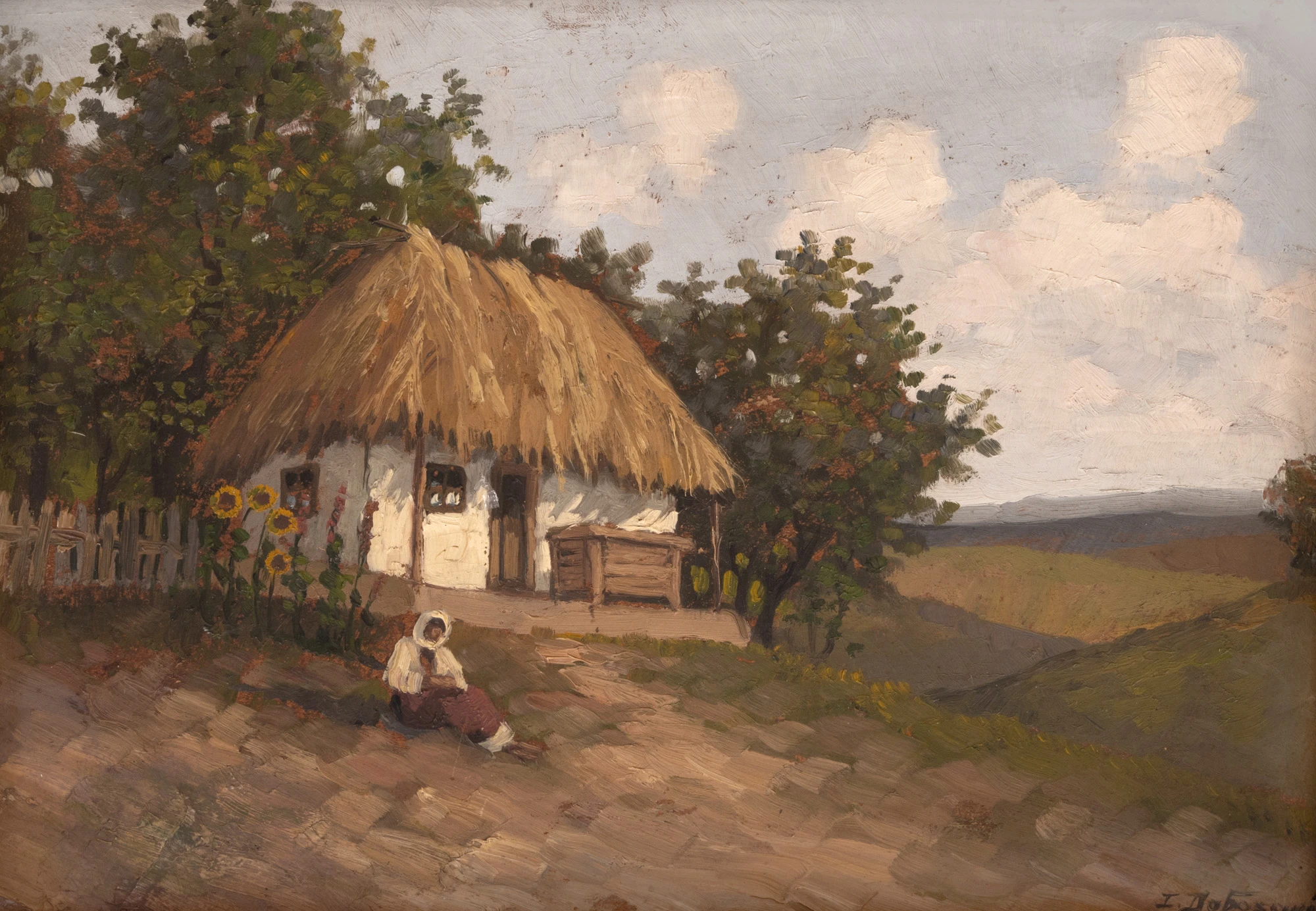 Little Peasant Girl Resting