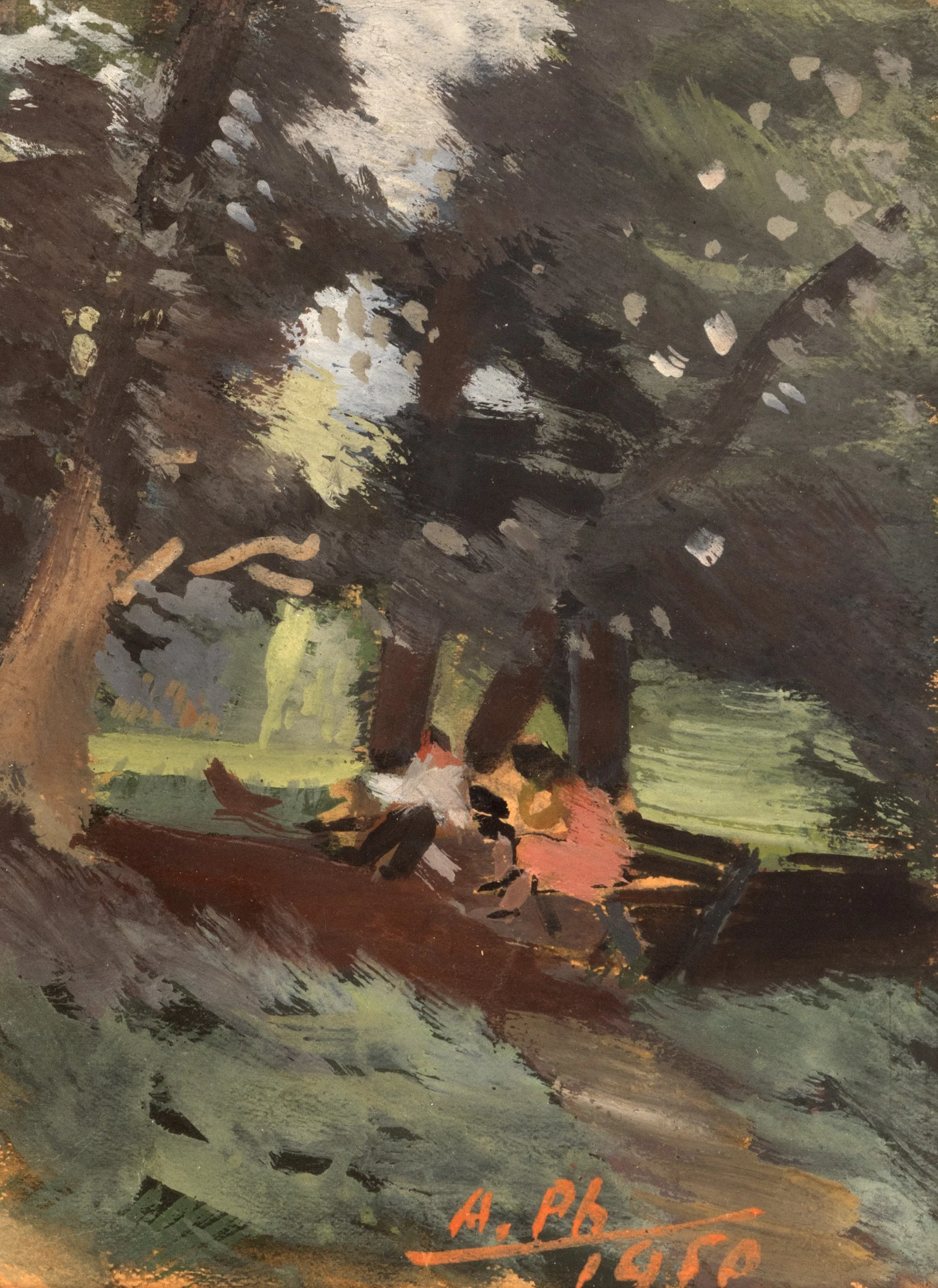În parc
