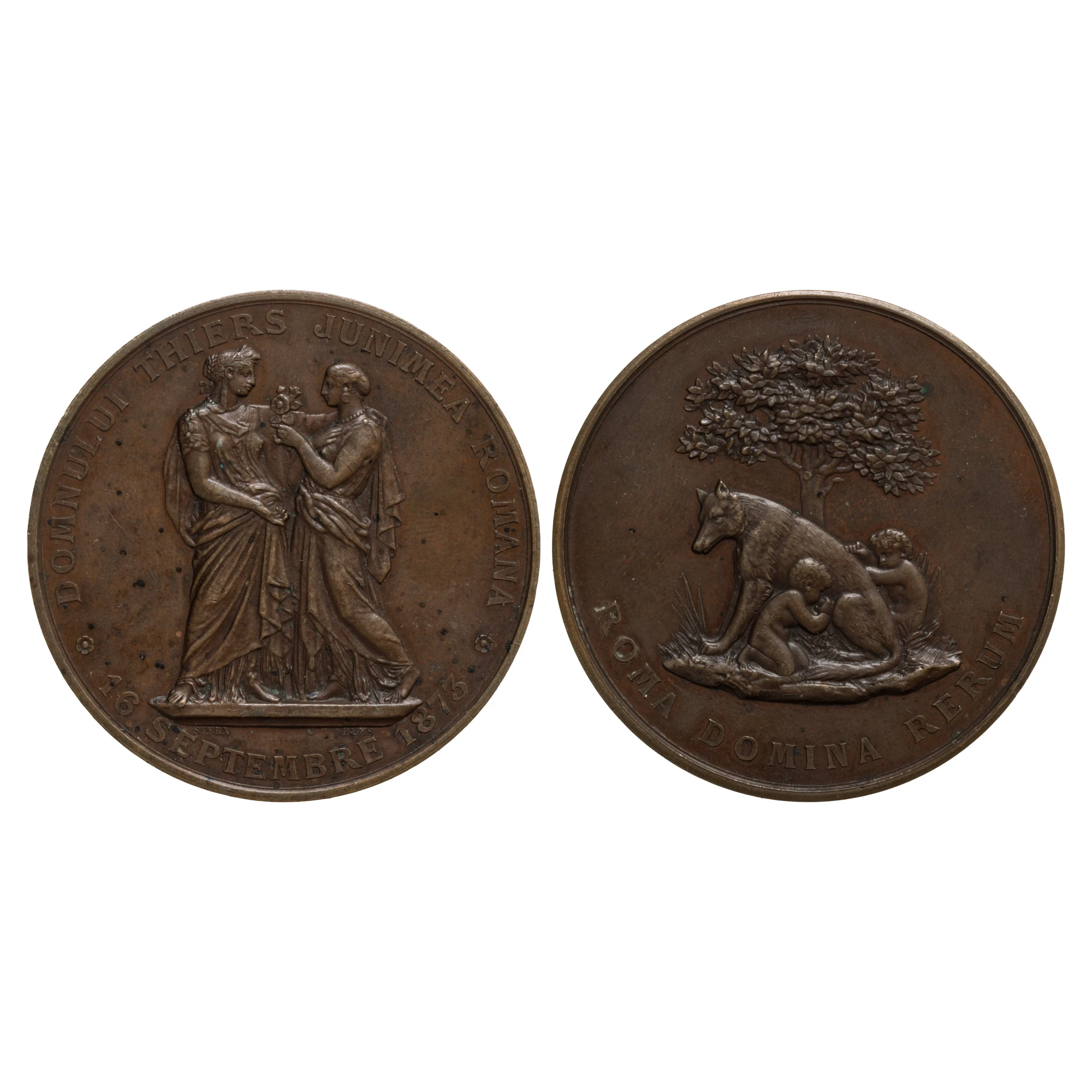 Medalie ”Domnului Thiers, Junimea Română”, 1873