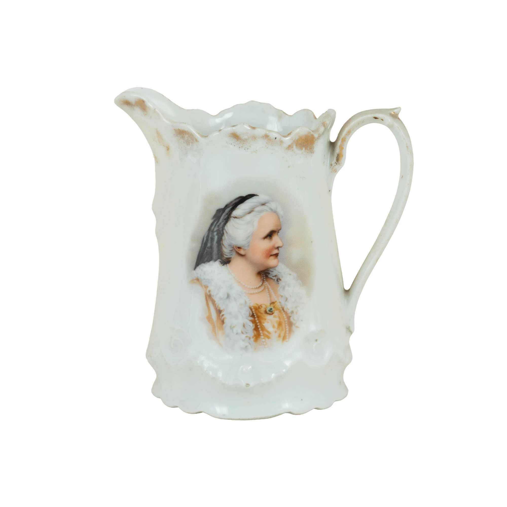Carafă de porțelan cu portretul Reginei Elisabeta, cca. 1906