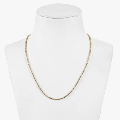 Pink gold tennis necklace, decorated with diamonds, accompanied by a Gem Report Antwerp gemological certificate