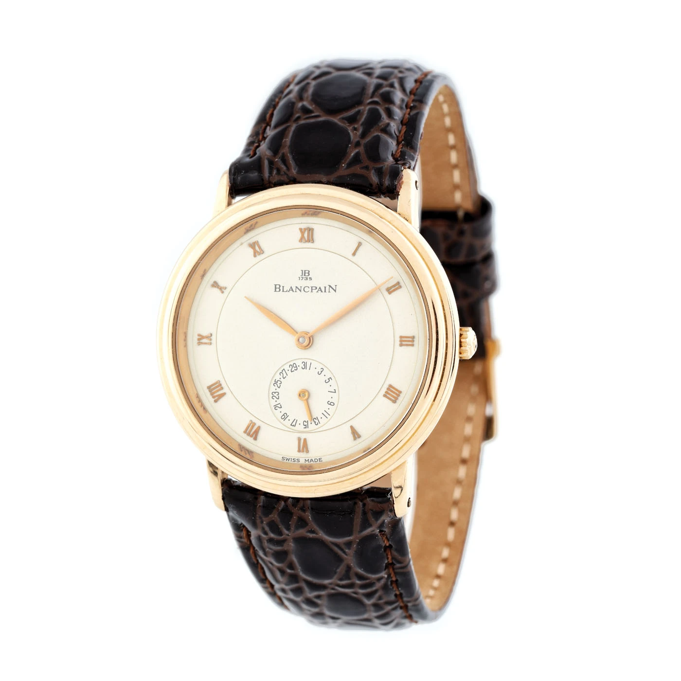 Ceas Blancpain Villerete Date, de mână, unisex, din aur