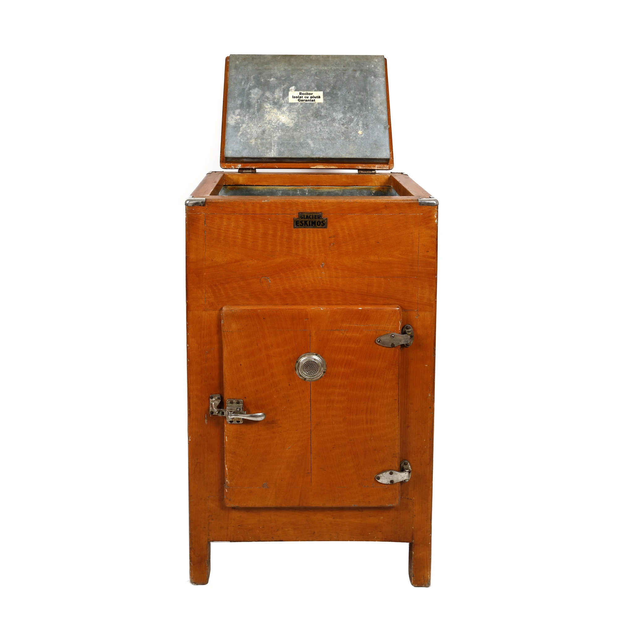 Cork cooler, Glacier Eskimos brand, early 20th century