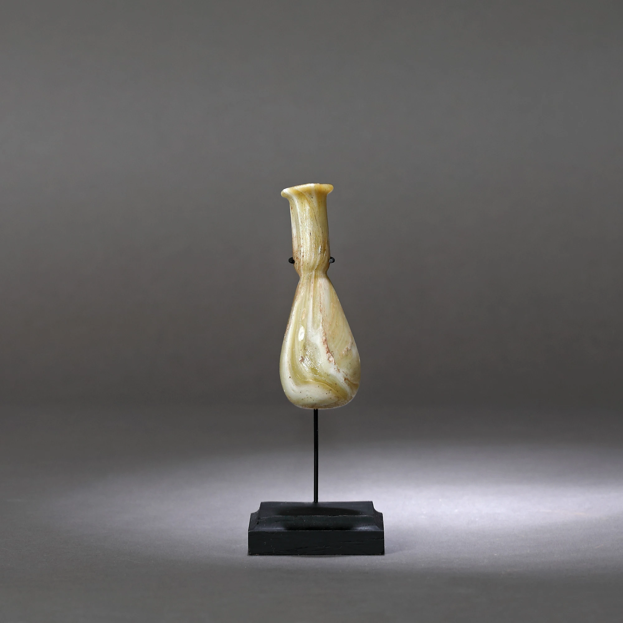 Roman unguentarium, opaque glass, 1st century