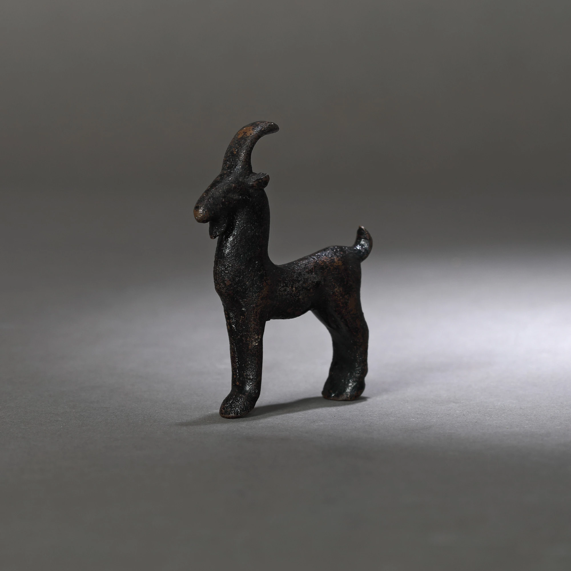 Bronze statuette (amulet) representing a goat, Luristan, Persia, 6th century B.C.