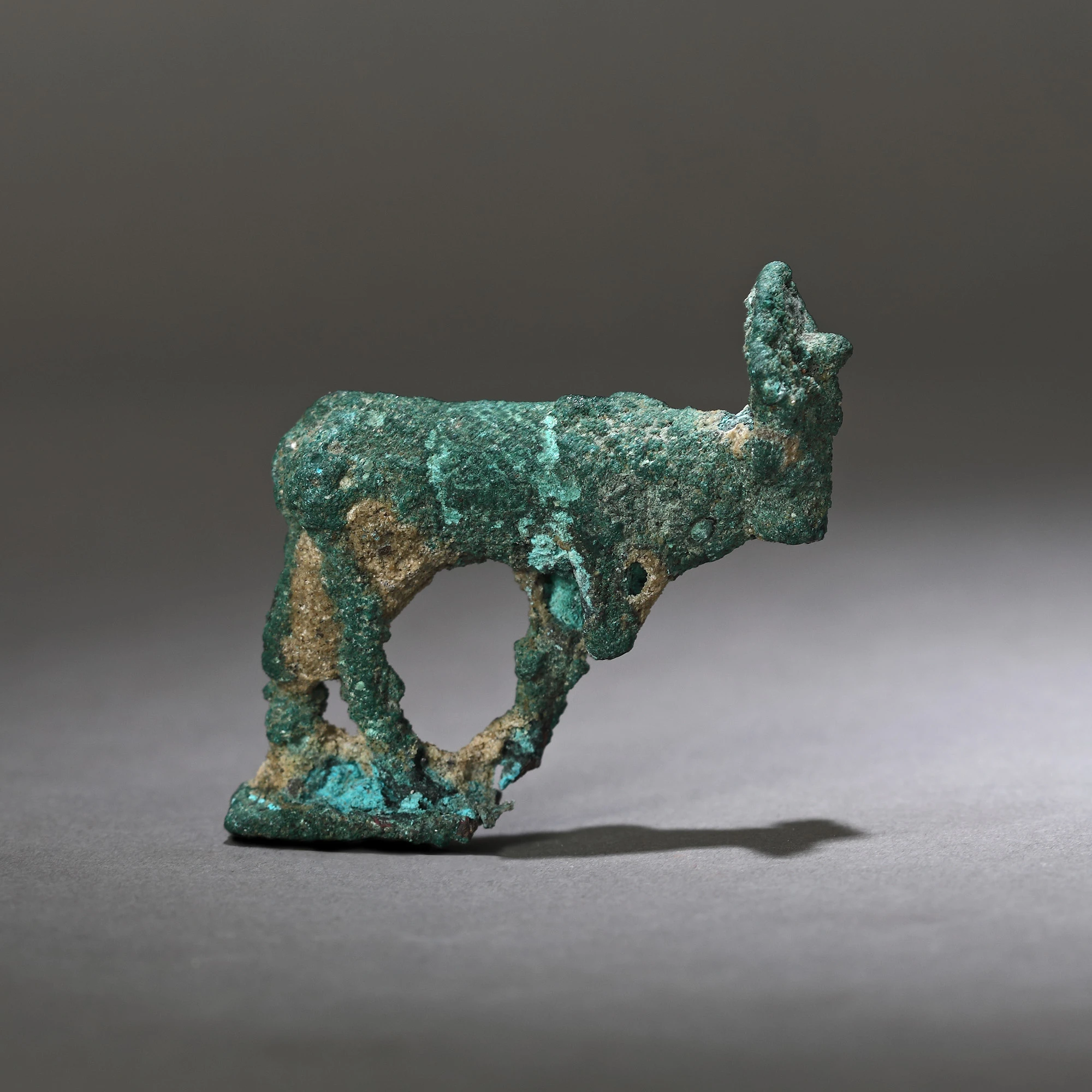 Bronze statuette depicting the god Apis transfigured into a bull, Egypt, 2nd-1st century B.C.