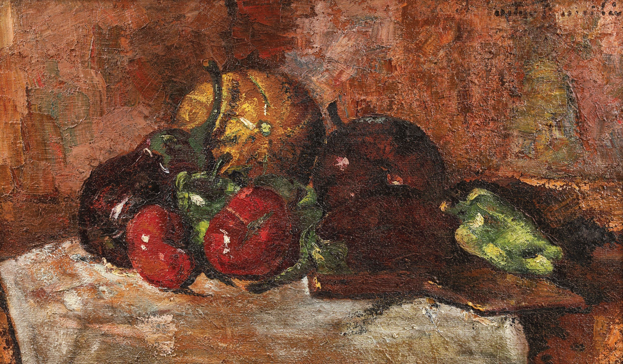 Still life with vegetables