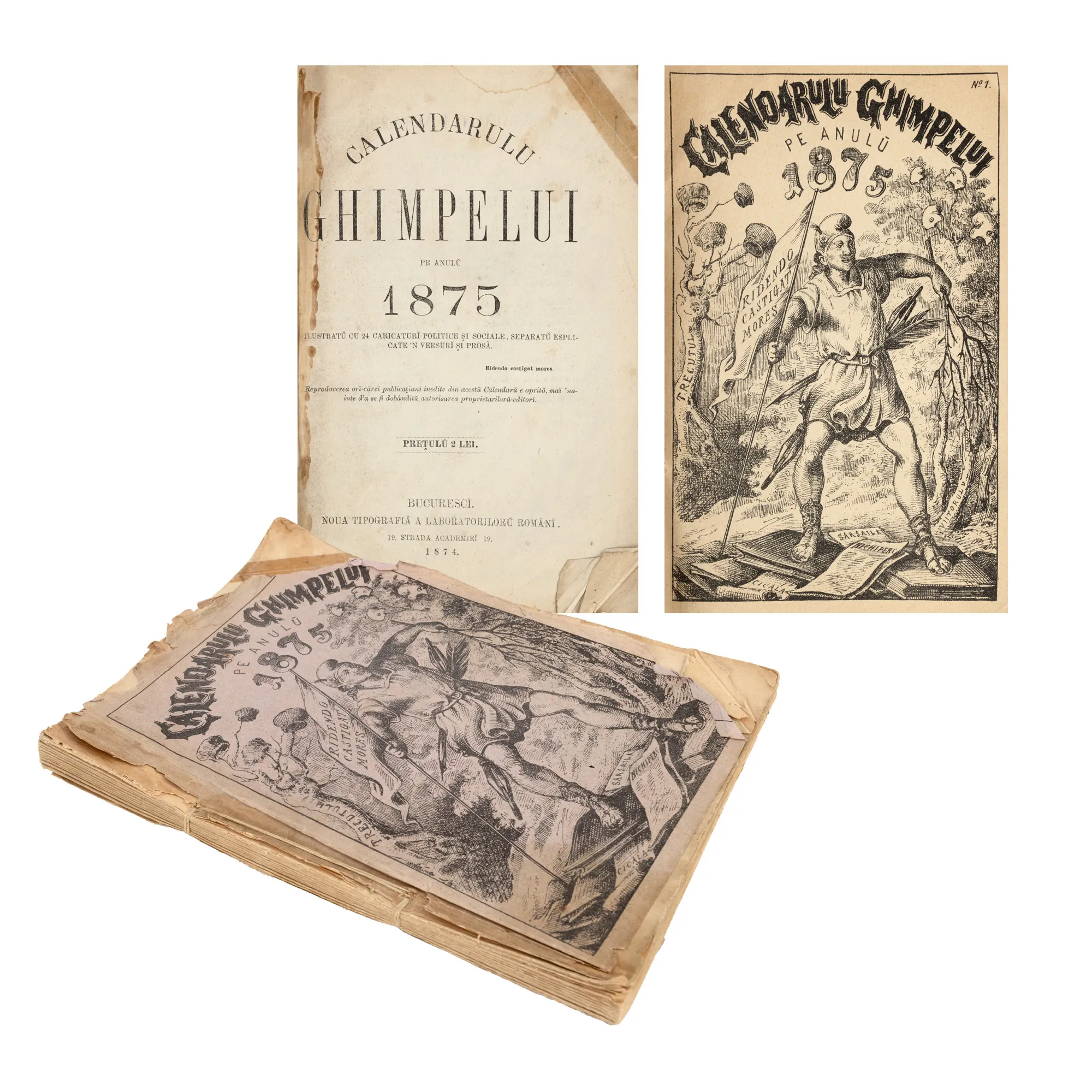 Calendarul Ghimpelui 1875, București, 1874