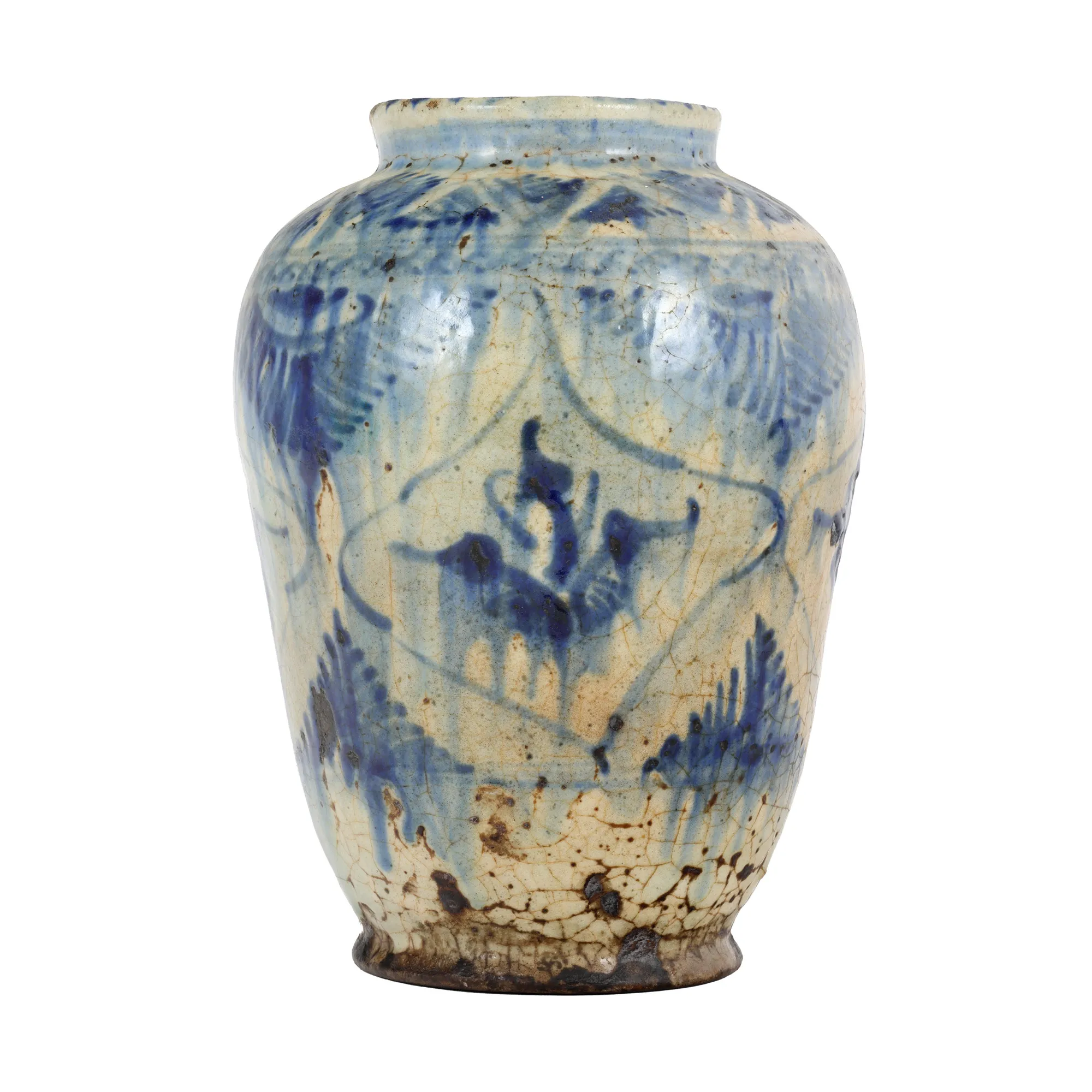 Persian vase for storing sheep's grease, 19th century, from the Dr. Iosif Dona Collection, returned by the National Museum of Art of Romania in 2007