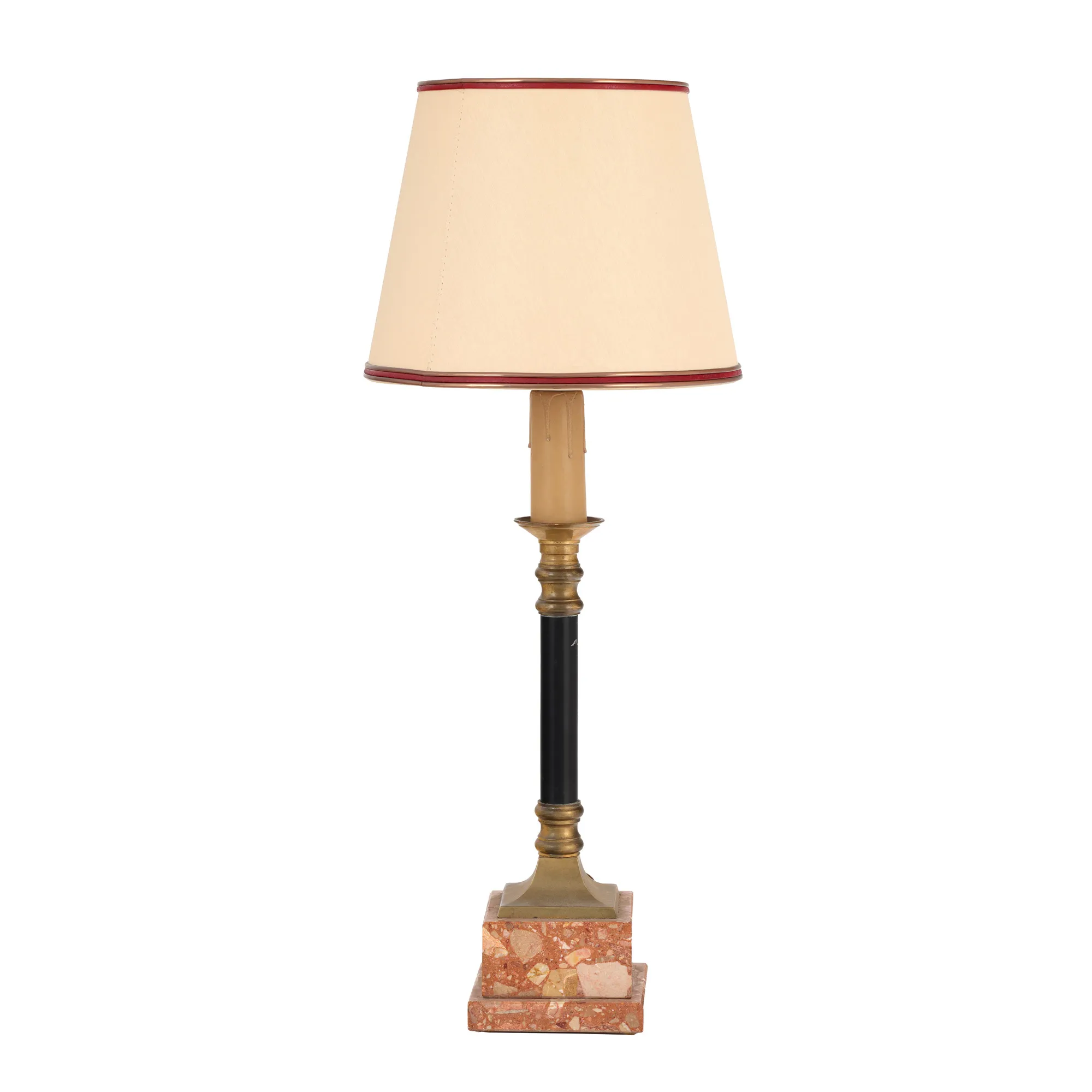 Empire-style table lamp, with marble base, first part of the 20th century