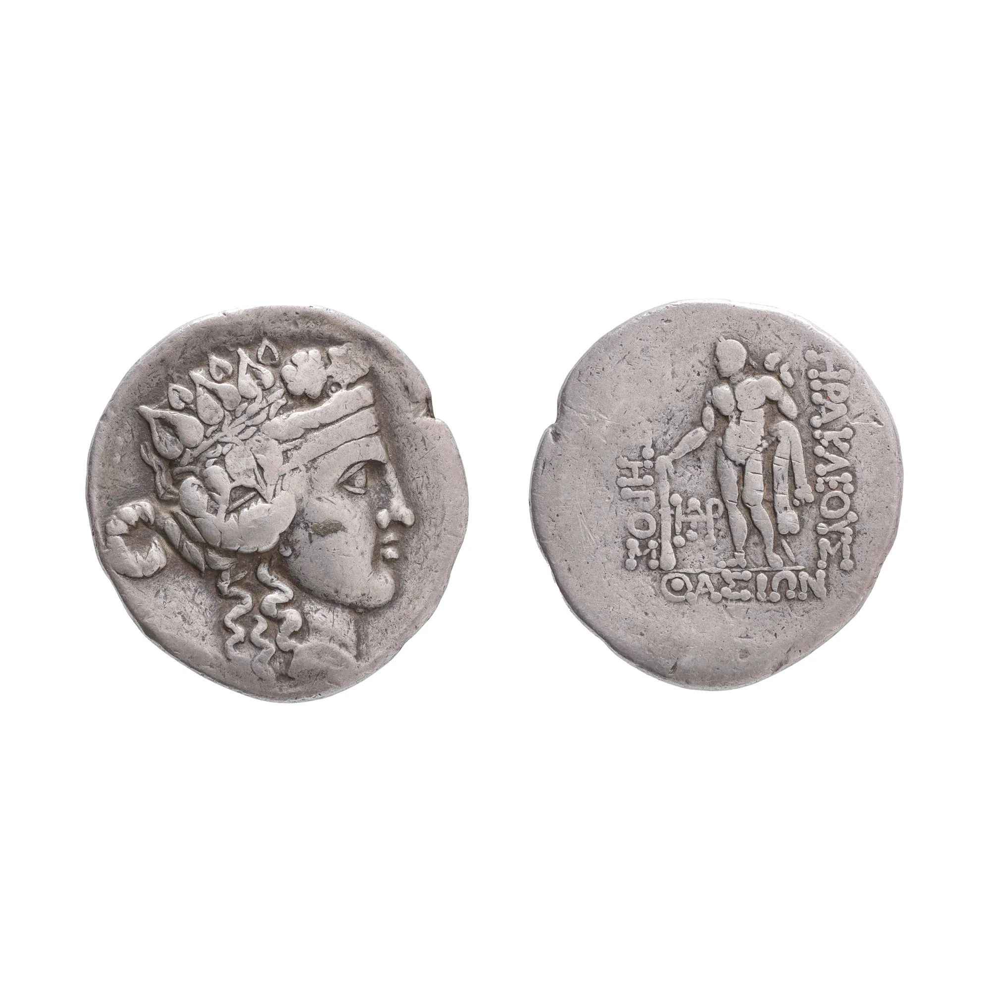Monedă Tetradrahmă, Thasos, Tracia, sec. II-I î.e.n., argint