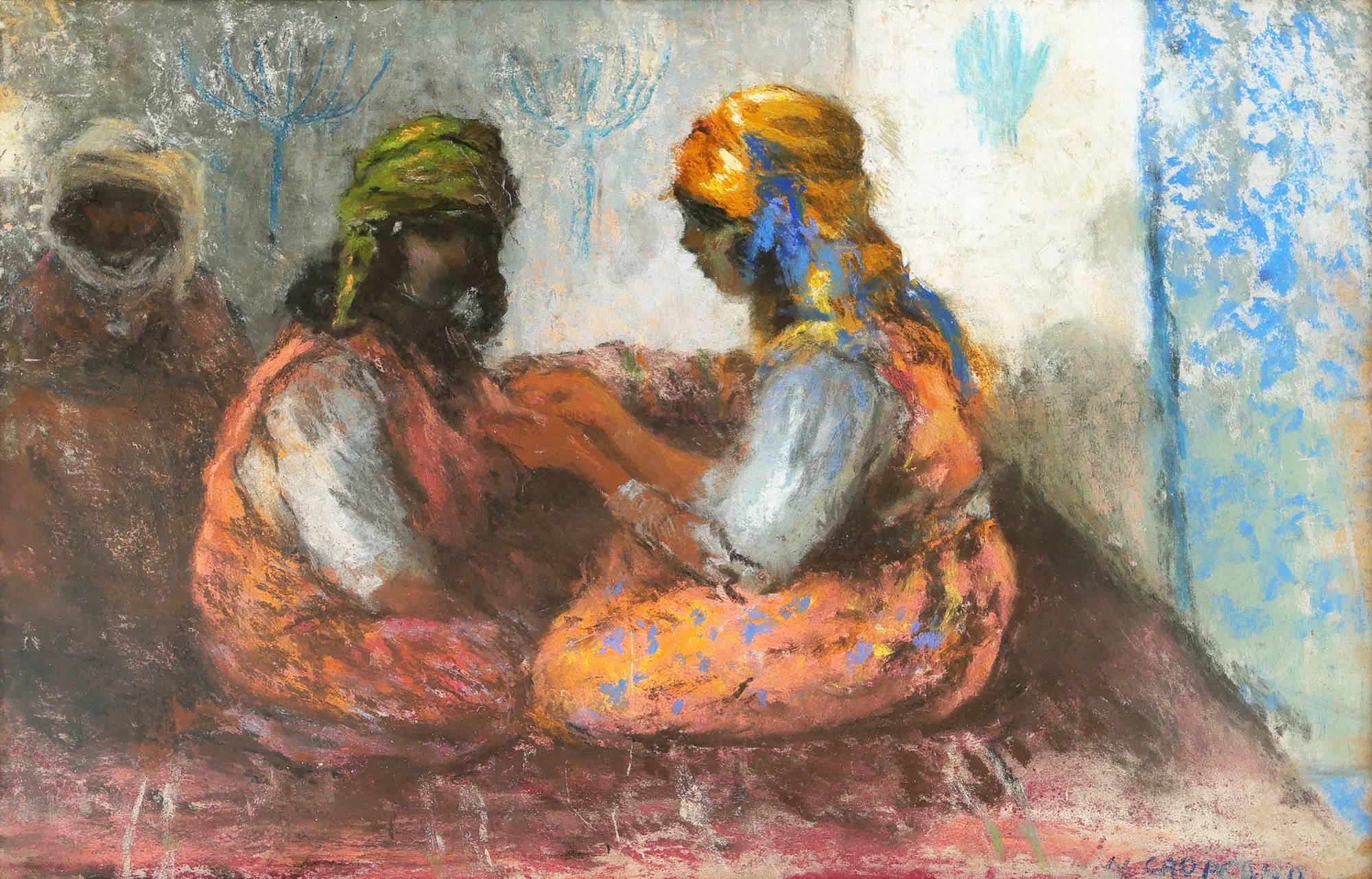 Tinere în interior oriental