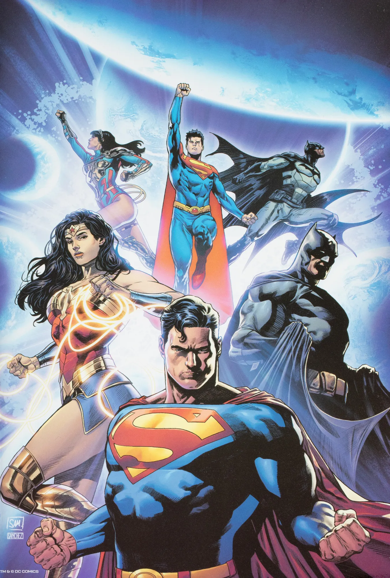 Dark Crisis #0, comic book, DC Comics, special Foil Virgin Variant edition, 2022
