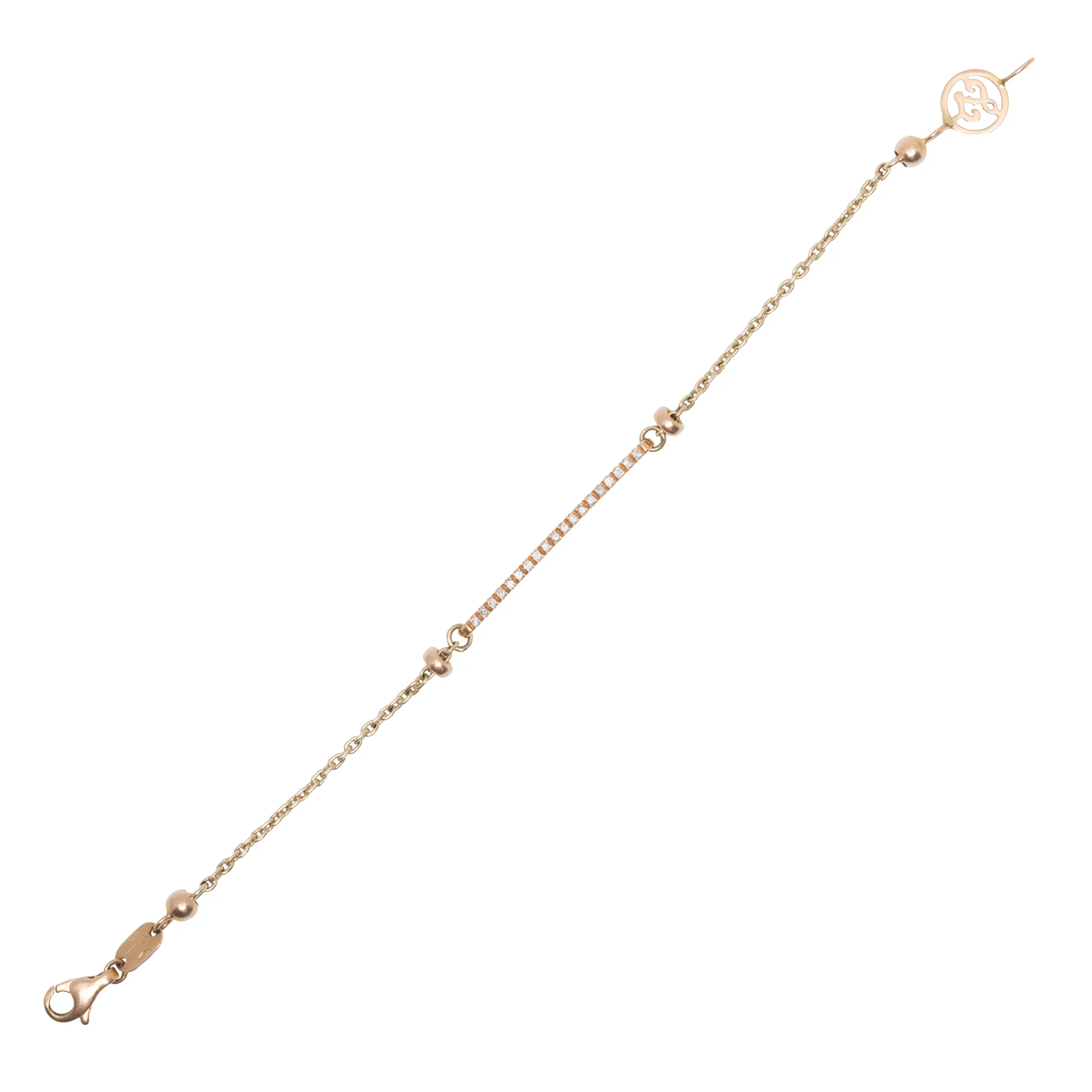 Zoccai Bracelet, made of gold, adorned with diamonds
