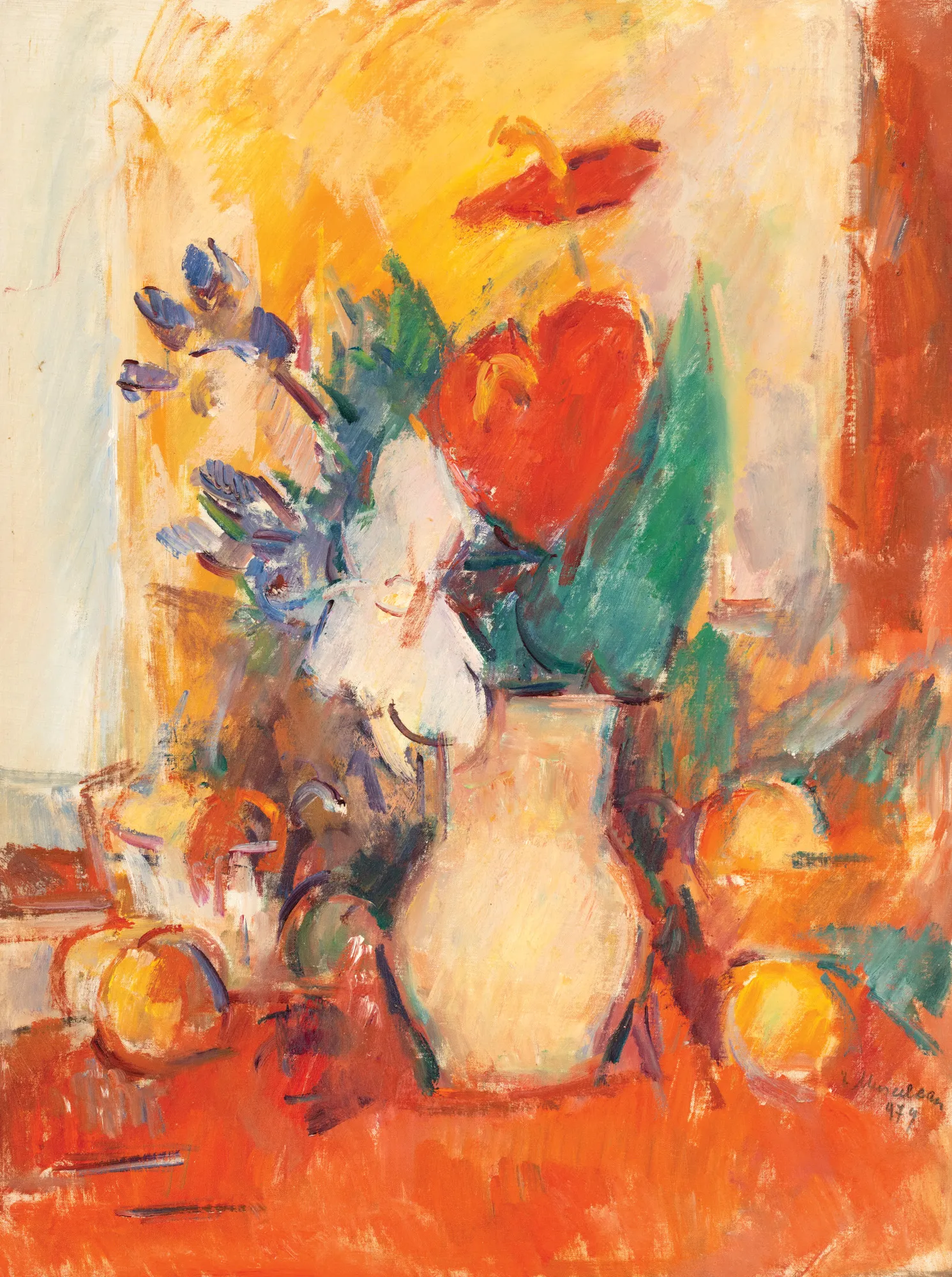 Still Life with Flamingo Flower