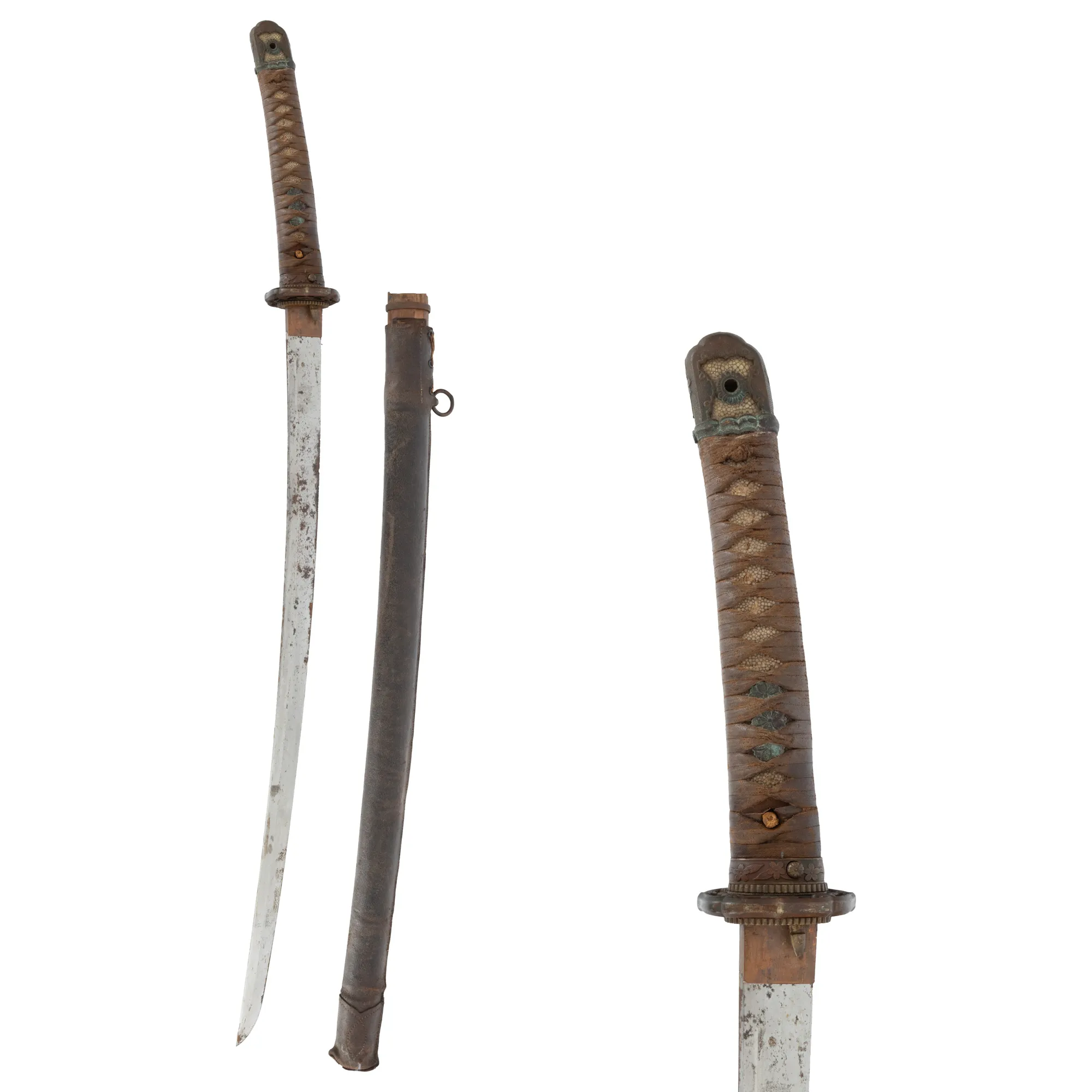 Shin Gunto Sword, Model 98, for officers, with blade signed by blacksmith, Japan, World War II period