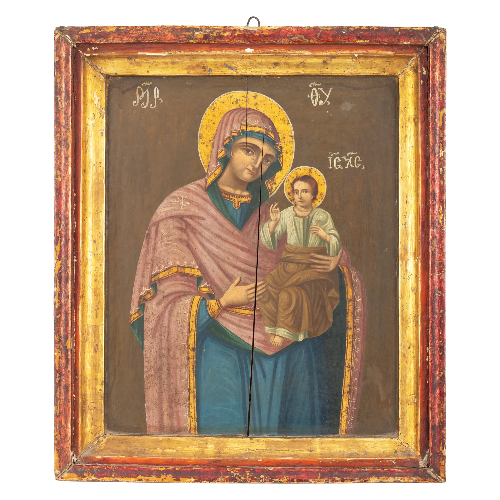 Icon on wood, "Mother of God with the Child", Romanian school, first half of the 19th century