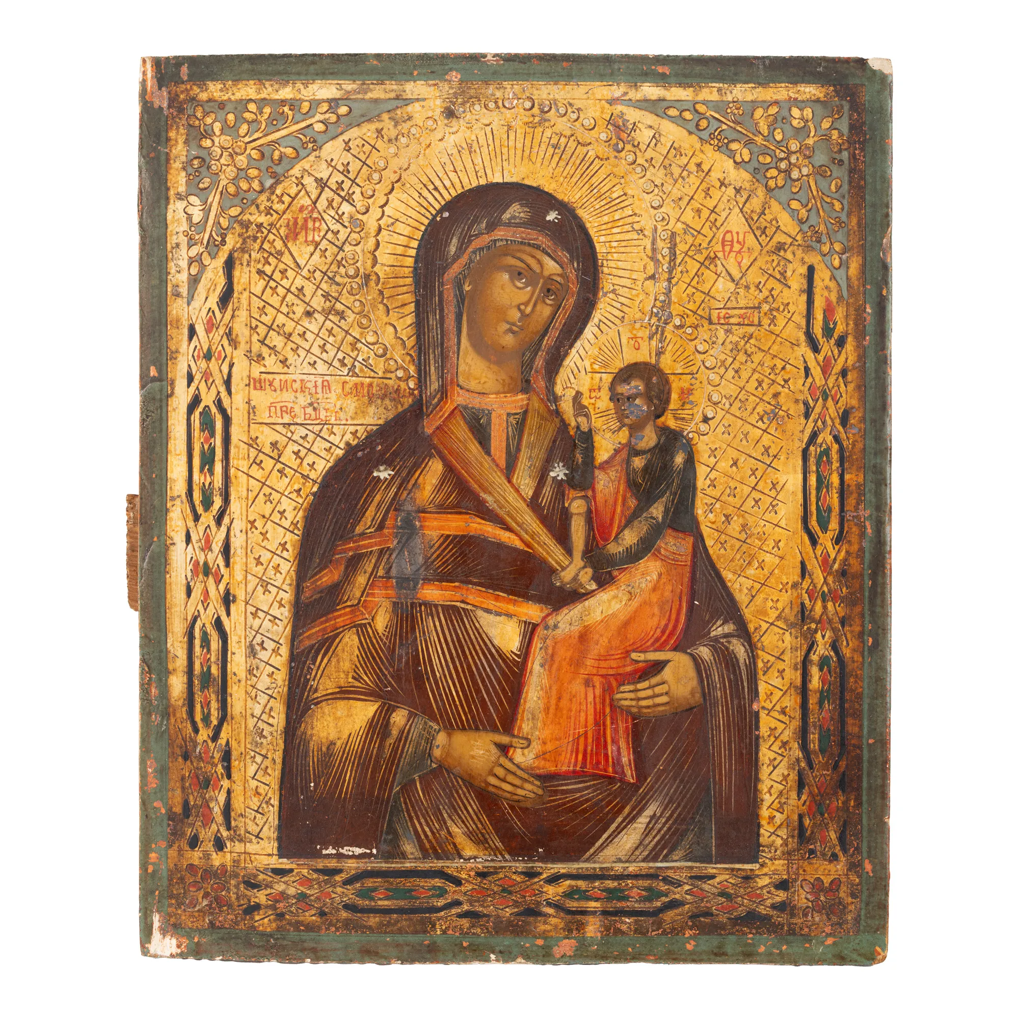 Icon on wood, "Mother of God with the Child", Russian school, second half of the 19th century