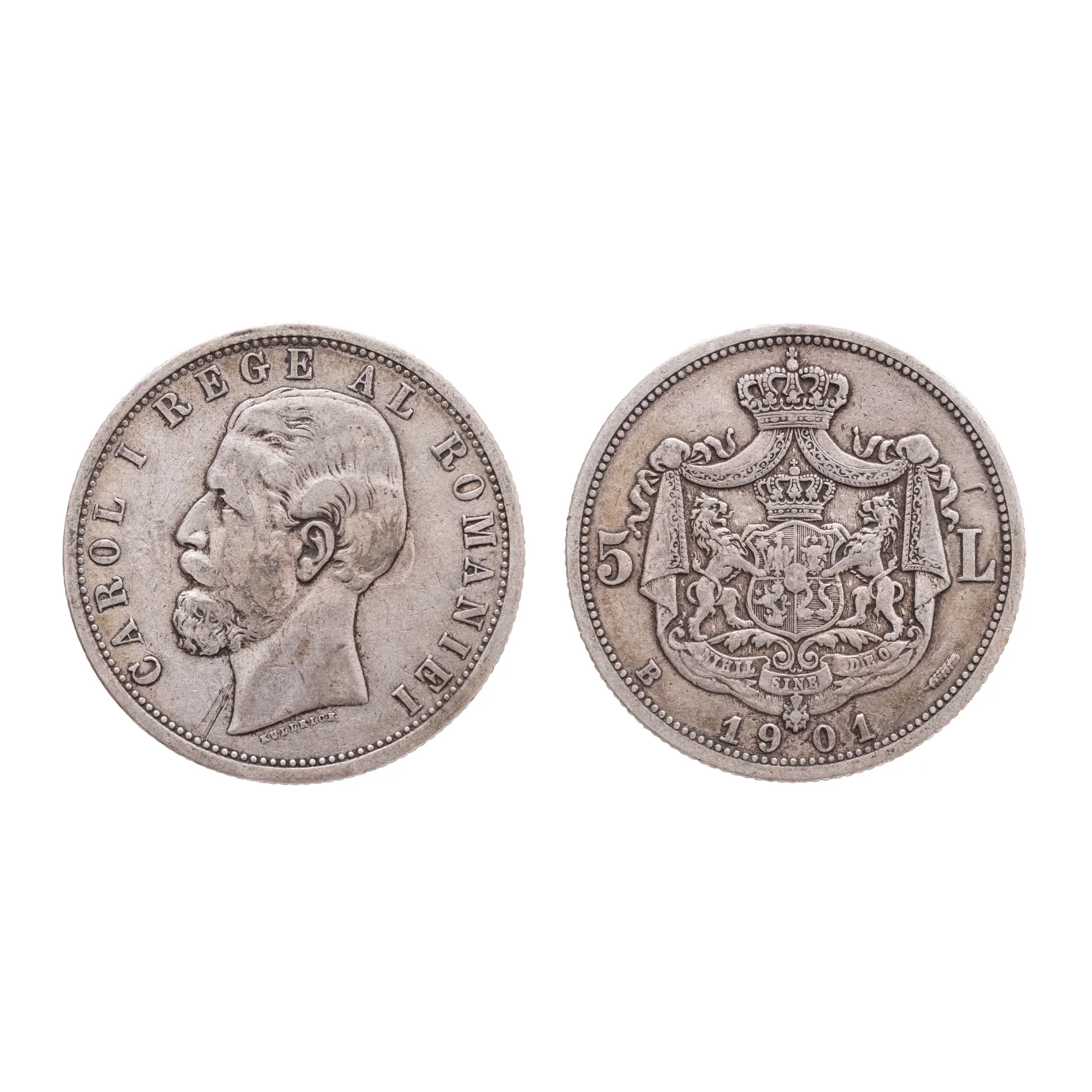 5 Lei Coin 1901, Silver
