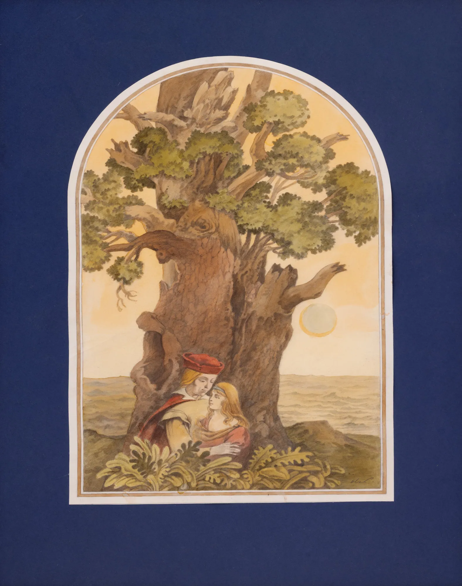 Original Illustration for Mihai Eminescu, The Morning Star, 1986