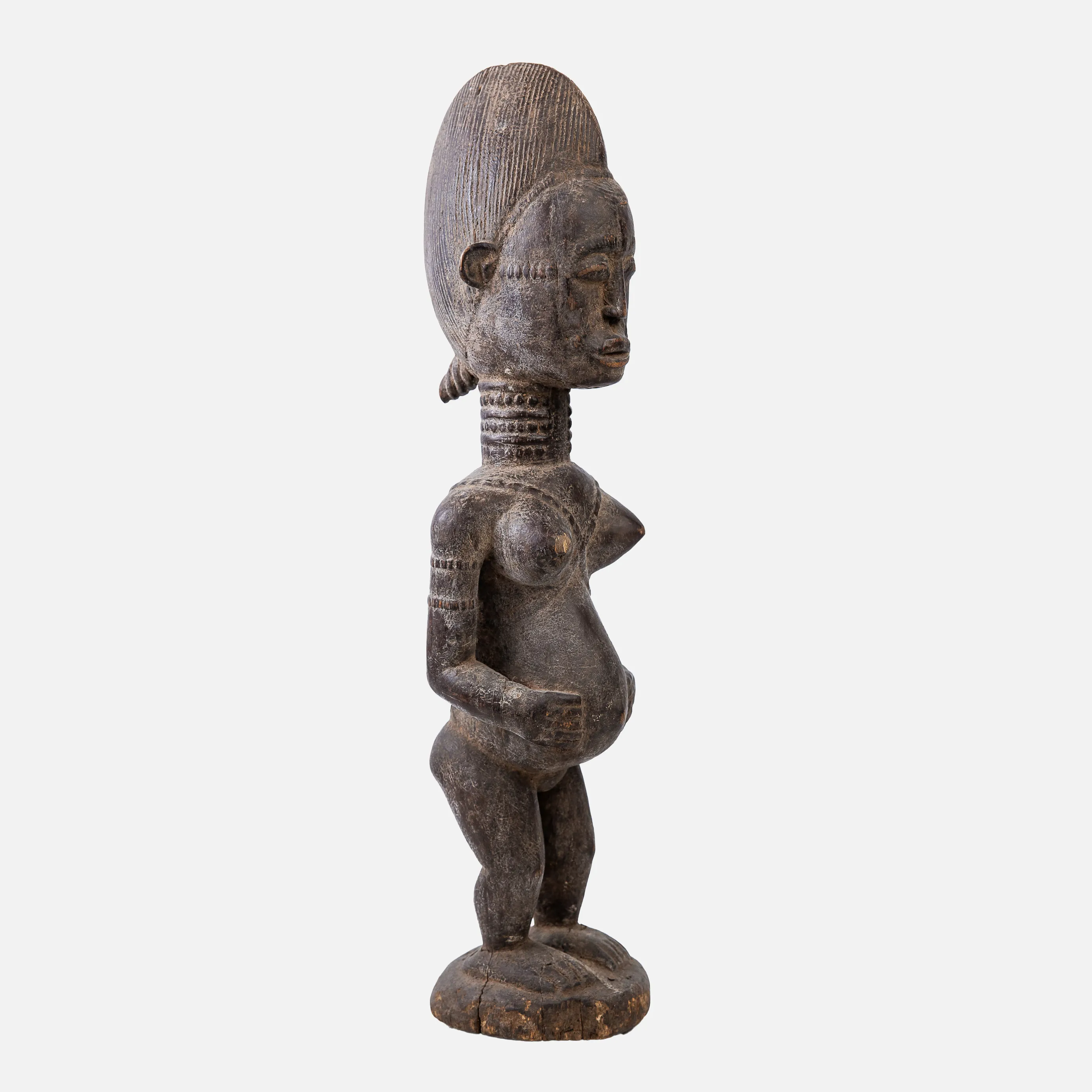 African Baule statuette, symbol of fertility, Ivory Coast, first half of the 20th century