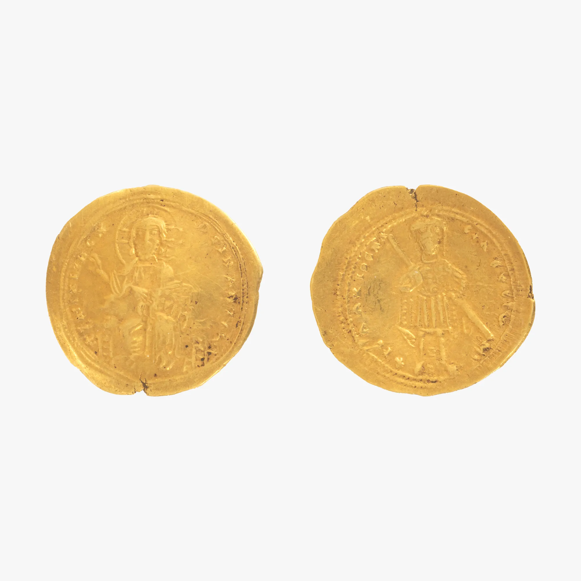 Monedă Histamenon Nomisma, Isaac I Comnenul, Imperiul Bizantin, 1057–1059 e.n., aur