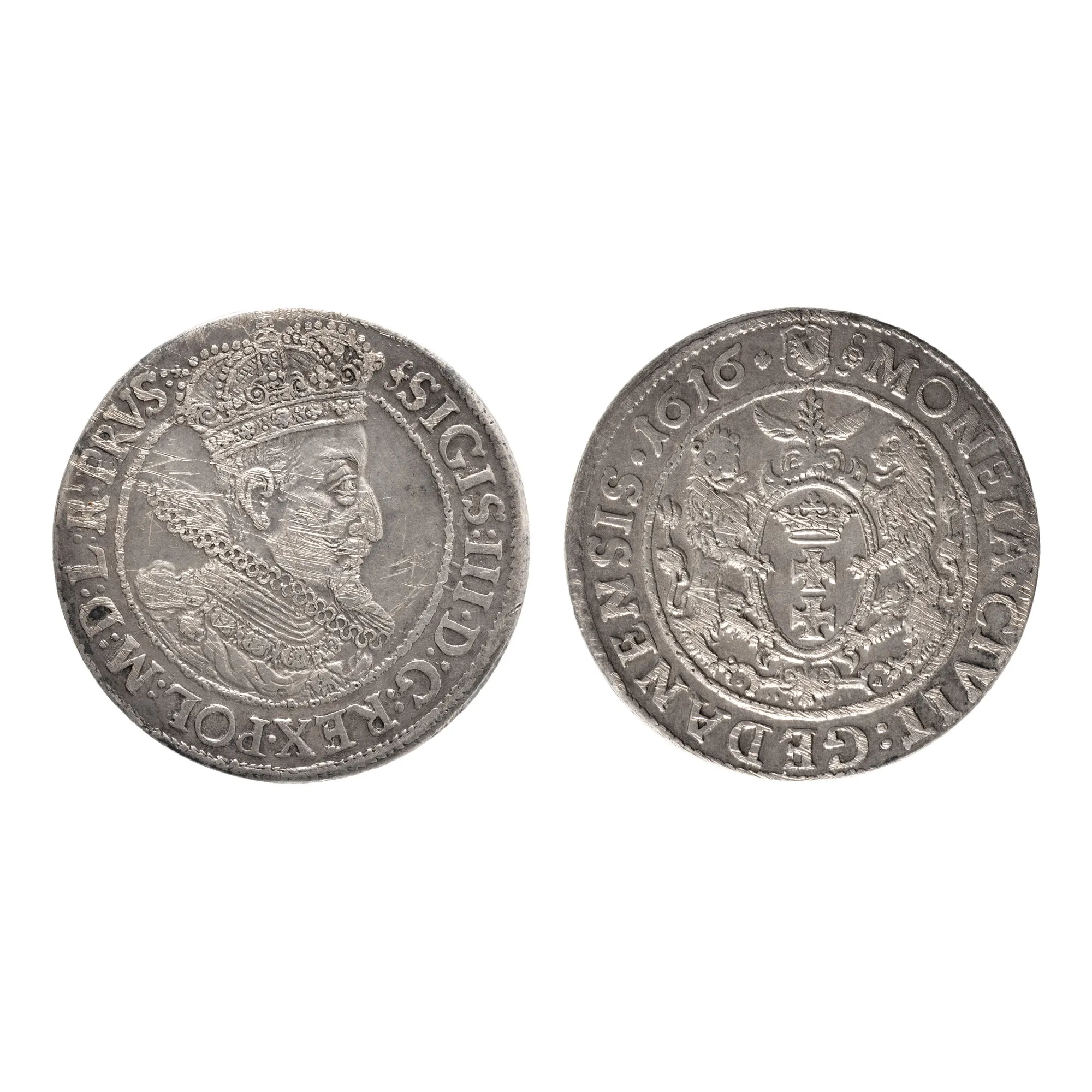 Monedă Ort, Sigismund III Vasa, Polonia, 1616, argint